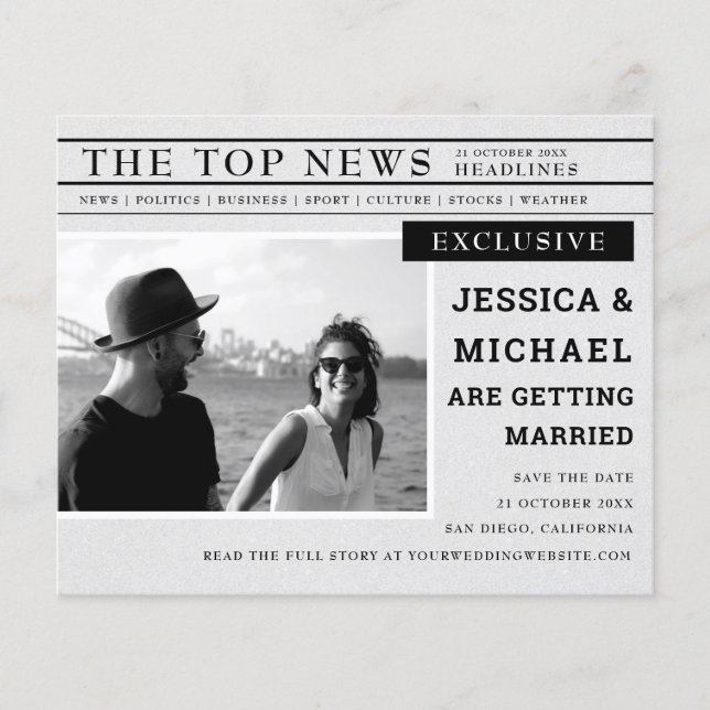 Publicação de Orçamento White Foto Preta Salvar Da (Frente)