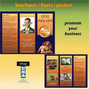 Publicidade de Folheto Pet Sitter Dog WalkerTrivez