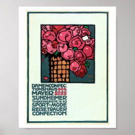 PUBLICIDADE LUDWIG HOHLWEIN VINTAGE POSTER 1909