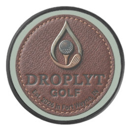 Puck de Logo Rústico Droplyt Golf