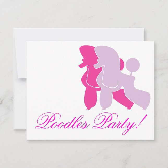 Pudel em rosa rosa (Frente)