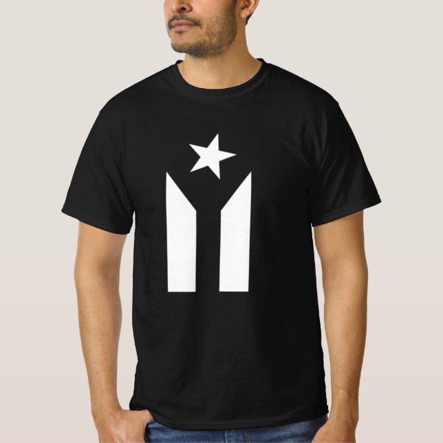 PUERTO RICO BLACK FLAG T-Shirt (Frente)