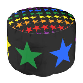 Puff Redondo RAINBOW FLAG STARS + suas ideias
