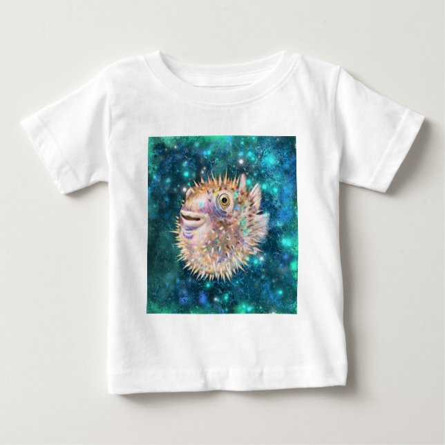 Puffer Fish Baby T-Shirt (Frente)
