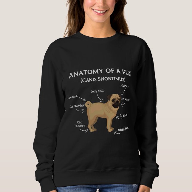 Pug Anatomy Classic T-Shirt 40 (Frente)