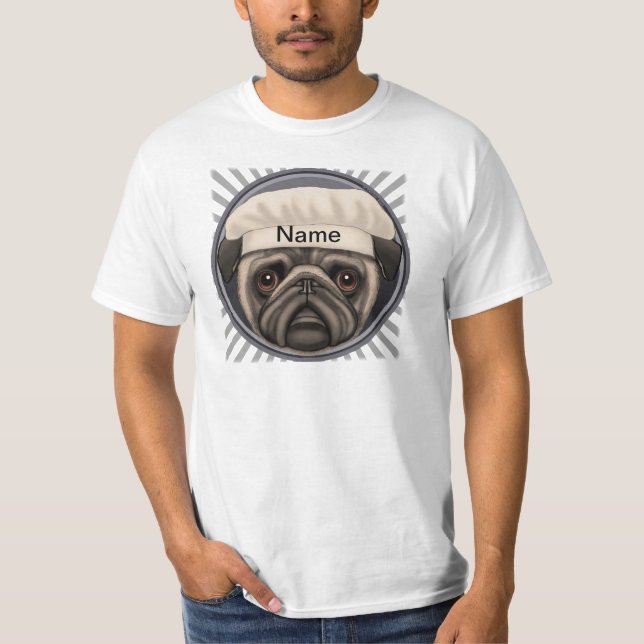 Pug Chef T-Shirt (Frente)