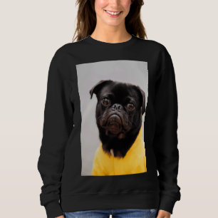 Pug com uma camiseta amarela Classic T-Shirt 946