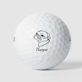 Pug de Arte de Linha Personalizável