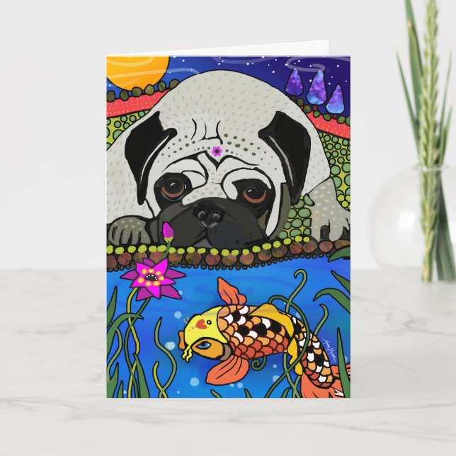 PUG de BINDI - cartões (Frente)