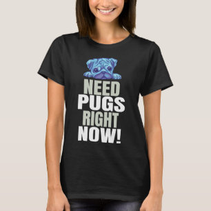 Pug Dizendo T-Shirt Clássico Engraçado 40