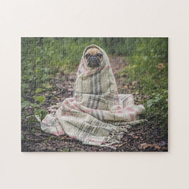 PUG DOG FUNNY JIGSAW QUEBRA-CABEÇA (Horizontal)