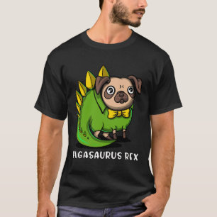 Pug Dog T-Rex Dinosaur Pugasaurus Clássica T-Shirt