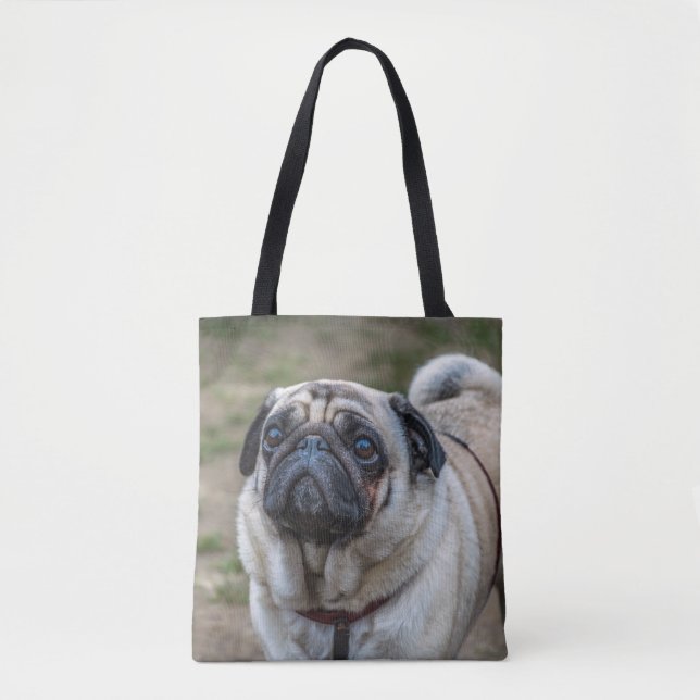 Pug dog Tote Bag (Frente)