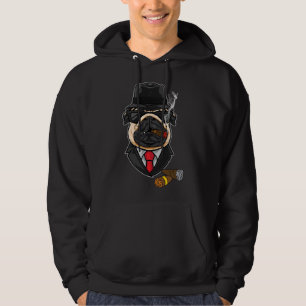 Pug Engraçado Com Camisa De Cigarro Para Homens Se