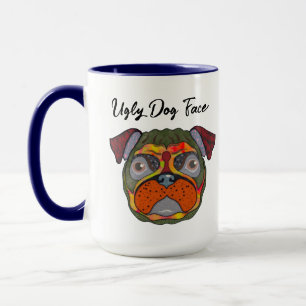 Pug feio caneca