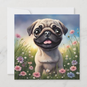 Pug Flowers