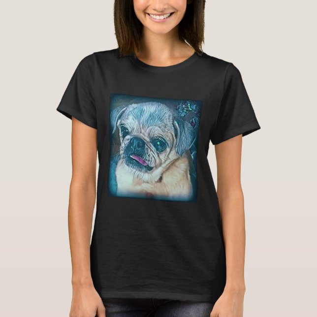 Pug in stars Classic T-Shirt 170 (Frente)
