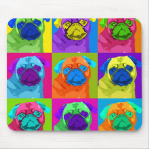 Pug inspirado Mousepad