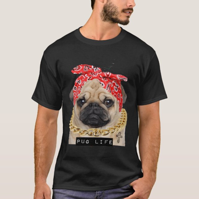 Pug life Essential T-Shirt 320 (Frente)