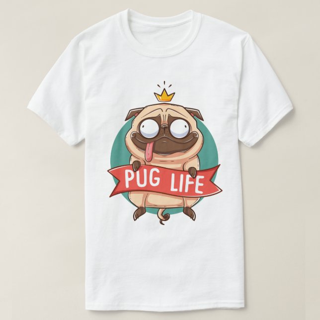 Pug Life T-Shirt (Frente do Design)