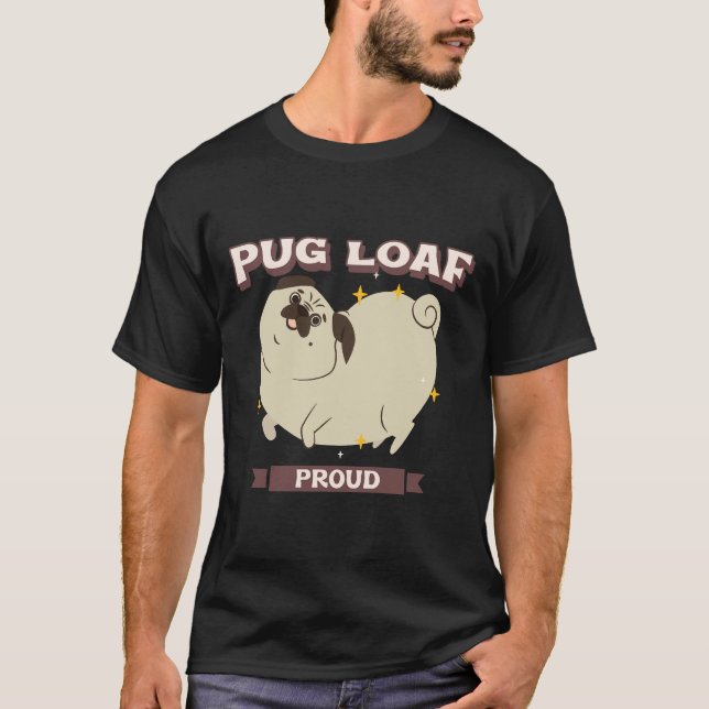 Pug Loaf Clássica T-Shirt 749 (Frente)