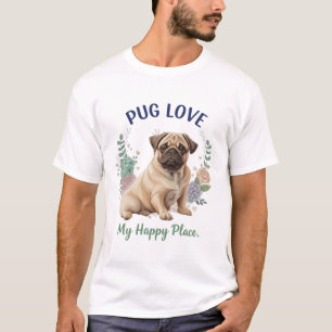 Pug Love Crowned Dog Lover T-Shirt