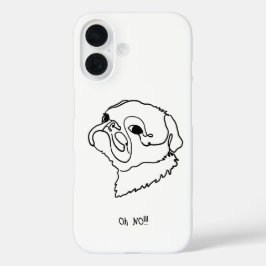 Pug Love: Editable Text Capa de telefone