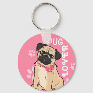 Pug Lover Chaveiro