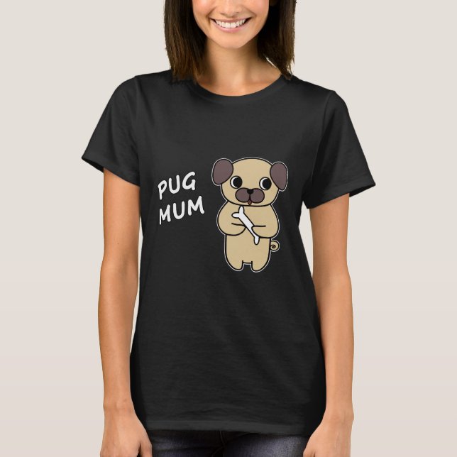 PUG MÃE 3 T-Shirt clássico 31 (Frente)