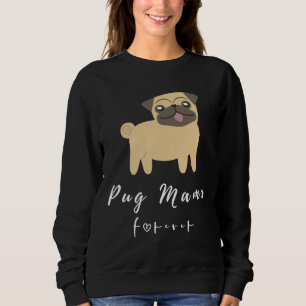 Pug mama para sempre Camisa Essencial 849