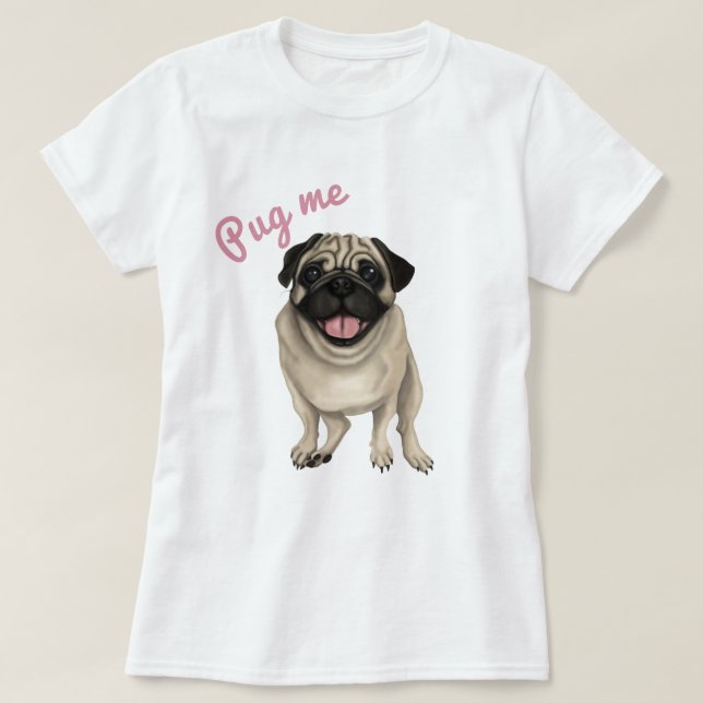 Pug me T-Shirt (Frente do Design)