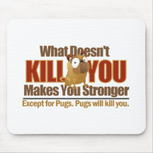 Pug perigoso Mousepad