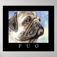 Pug Poster Art