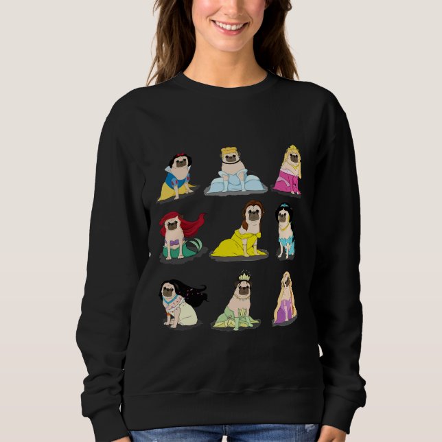 Pug Princesses Versão 2 Classic T-Shirt 19 (Frente)
