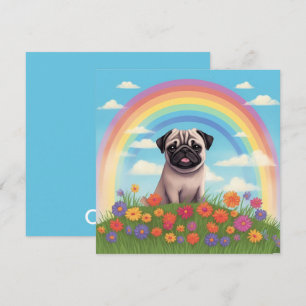 Pug Rainbow Bridge Custom Dog Name Sympathy