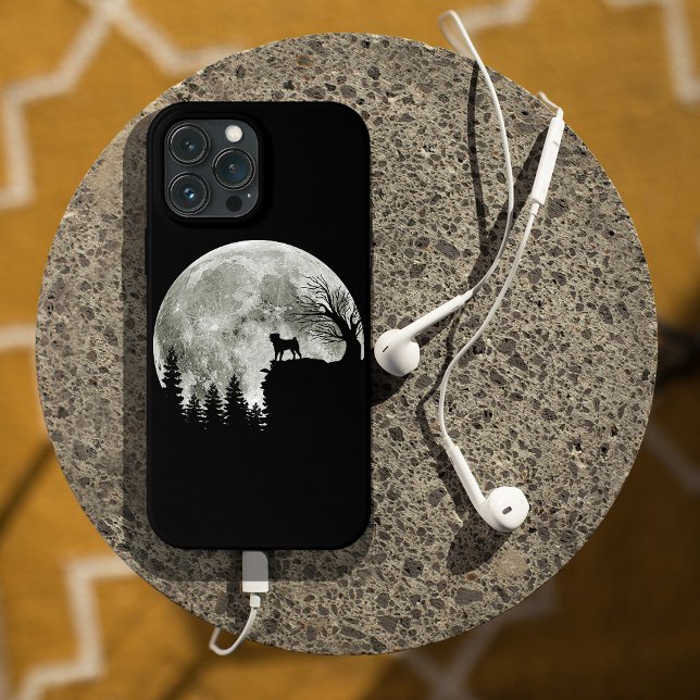 Pug Stand On Mountain Spooky Halloween Moon (Criador carregado)