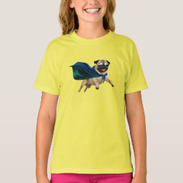 Pug Super Herói Kid's T-Shirt