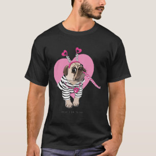 Pug Todos os dias eu te amo mais Classic T-Shirt 1