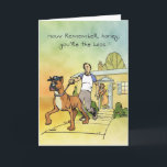 Pugilista Bossy - cartão de aniversário engraçado<br><div class="desc">Os pugilistas são os cães bossy que precisam um proprietário dominante.</div>