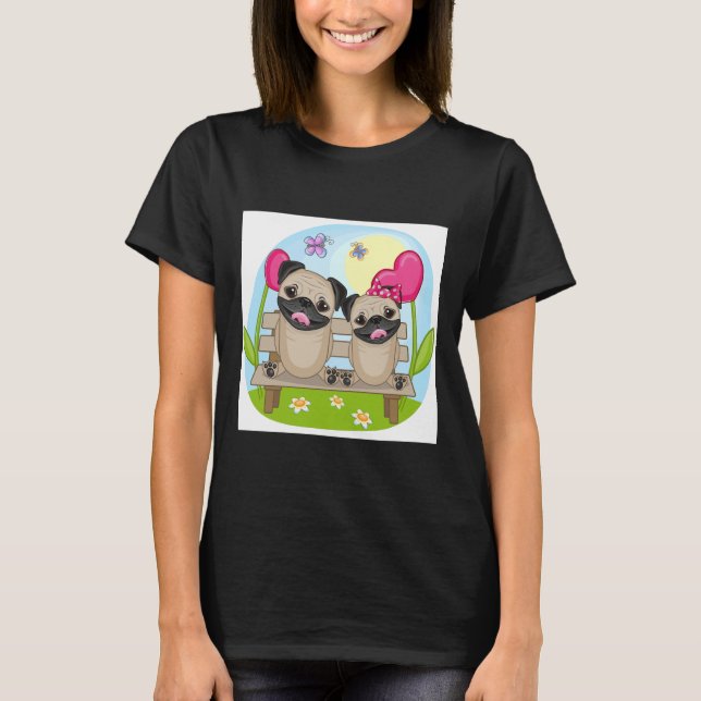 Pugs in Love Essential T-Shirt 862 (Frente)