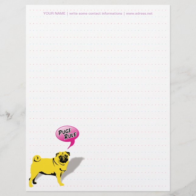 Pugs Rule Letterhead (Frente)