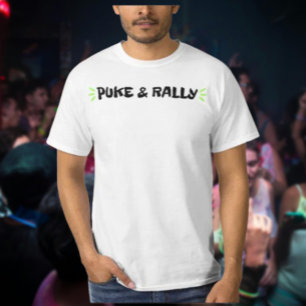 Puke & Rally T-Shirt   Edição de Legenda do Partid