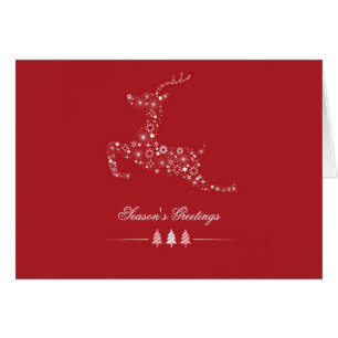 Pulando o cartão dobrado cervos do feriado (foto