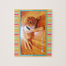 Pulando o Quebra-cabeça de Gato Maravilha Colorido