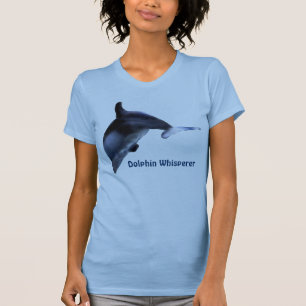 Pulando o t-shirt da arte do Whisperer do GOLFINHO