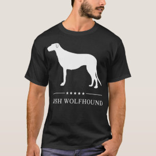 Pullover de Silhueta Branca de Lobo Irlandês