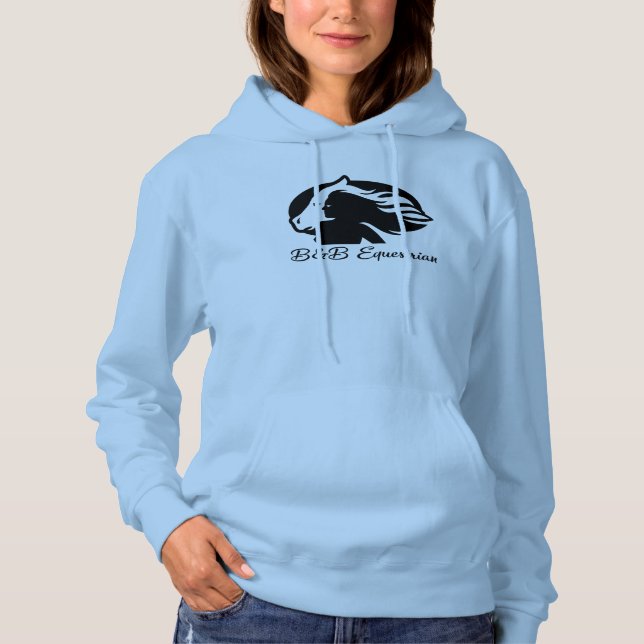 Pullover Hoodie - Logotipo B&B preto (Frente)