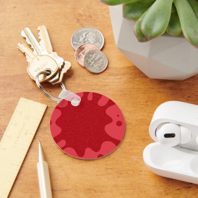 Pulse Vermelho de Tomate Chaveiro Personalizado (Mesa)