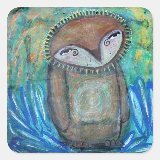 Pulseador de Lama, Seja Corajoso, Adesivo Quadrado (Frente)