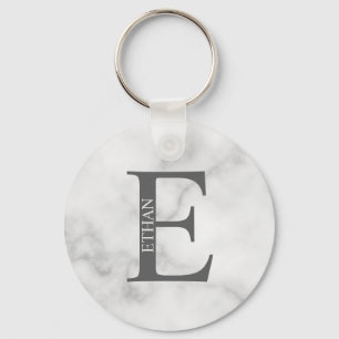 Pulseira de chaveiro com monograma personalizado e